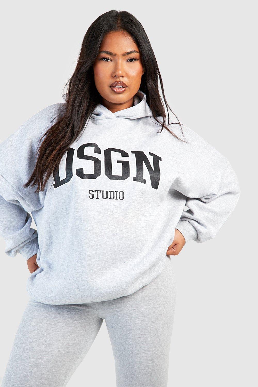 Grande taille Ensemble oversize avec sweat a capuche et legging boohoo FR